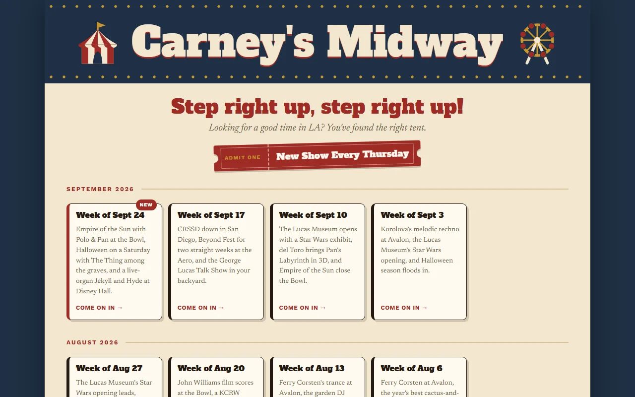 Carney's Midway screenshot